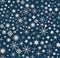 Stars shapes on blue background vector design