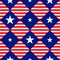 Stars Stripe USA Flag Diamond Chessboard Background