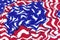 Stars stripes abstract wave swirl pattern American flag patriotism background