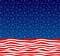 Stars and stripes american flag styled vector background