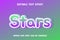 Stars text - editable gradient text effect