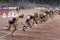 Start of the 100m Women