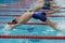 Start of backstroke swimming during Salnikov Cup