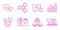 Start business, Seo gear and Graph chart icons set. Ship, Dots message and Comment signs. Vector