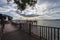 This is the start of Changi coastal boardwalk from Changi Beach club. It offers beautiful view of coconut trees and the high