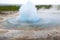 Start of eruption of the geyser Strokkur