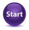 Start glassy purple round button