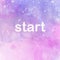 Start Inspirational Powerful Motivational Word on Watercolor Background