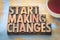Start making changes - word abstract