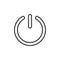 Start power button line icon