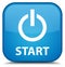 Start (power icon) special cyan blue square button