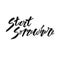 Start somewhere text lettering calligraphy black