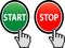 Start and Stop button