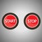 Start and Stop buttons for web