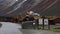 Start of Trollstigen road near Andalsnes in Norway in autumn