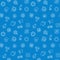 Start Up blue pattern. Vector seamless background