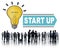 Start Up Business Growth Launch Success Concept