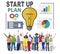 Start Up Launch Business Ideas Plan Creativity Concept