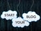 Start your blog on cloud banner