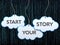 Start your story on cloud banner