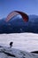 Starting paraglider