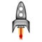 Starting rocket sign icon.