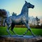 Startled Horse Bronze Sculpture by Mark Delf