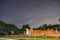 Startrail over big buddha image