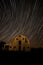 Startrails,old barn