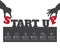 Startup background. Beginning of business ideas.