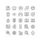 Startup and Development line icon set, business symbols collection,  illustrations.