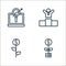 startup and development line icons. linear set. quality vector line set such as investment, investment, challenge