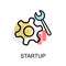 Startup Graphic Icon.Vector Illustration.