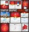 Startup Graphic Lauch Kit with Landing Webpages, Corporate Design Covers