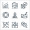 Startup line icons. linear set. quality vector line set such as setting, space ship, worldwide, planning, growing, lifebouy, time