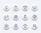 Startup line icons set