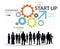 Startup New Business Plan Strategy Teamwork Concept