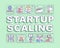 Startup scaling word concepts banner