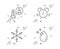 Startup, Time management and Snowflake icons set. Water drop sign. Developer, Alarm clock, Snow. Crystal aqua. Vector