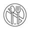 Starvation black line icon. Poverty, risis. Social problem concept. Sign for web page, mobile app, banner, social media. Editable