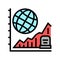 starving, increase mortality poverty problem color icon vector illustration