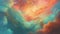 Stary night cosmos. Universe science astronomy. Colorful space galaxy cloud nebula. Generative AI for banner, poster, cover,