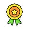 Stat inside badge showing concept of best quality vector design,star badge icon