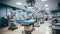 State of the art equipment and advanced medical devices in a modern operating room facility