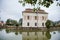 State Chateau Kratochvile, Renaissance residence in watercolor style surrounded by a park and water moat located in South Bohemia