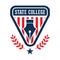 State college badge design