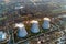 State District Power Station Three Cooling Towers.