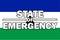 State of Emergency on Lesotho Flag
