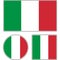 State flag of Italy. Green white red vector illustration.