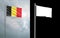 State flag of the Kingdom of Belgium with alpha channel